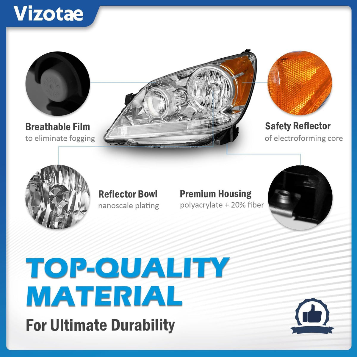 Headlights Assembly for 2005-2007 Honda Odyssey
