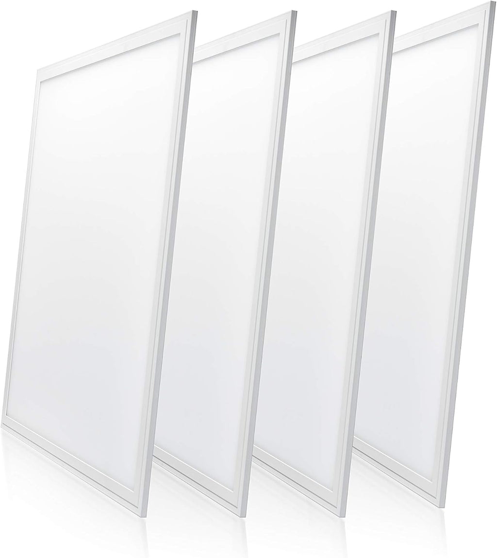Parmida (4-Pack) LED Panel Light, 2x2, 40W (80W Replacement), 4400lm, 5000K (Day Light), Dimmable LED Troffer, Ultra Thin Edge-lit Flat Panel, UL & DLC Certified