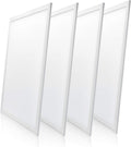 Parmida (4-Pack) LED Panel Light, 2x2, 40W (80W Replacement), 4400lm, 5000K (Day Light), Dimmable LED Troffer, Ultra Thin Edge-lit Flat Panel, UL & DLC Certified