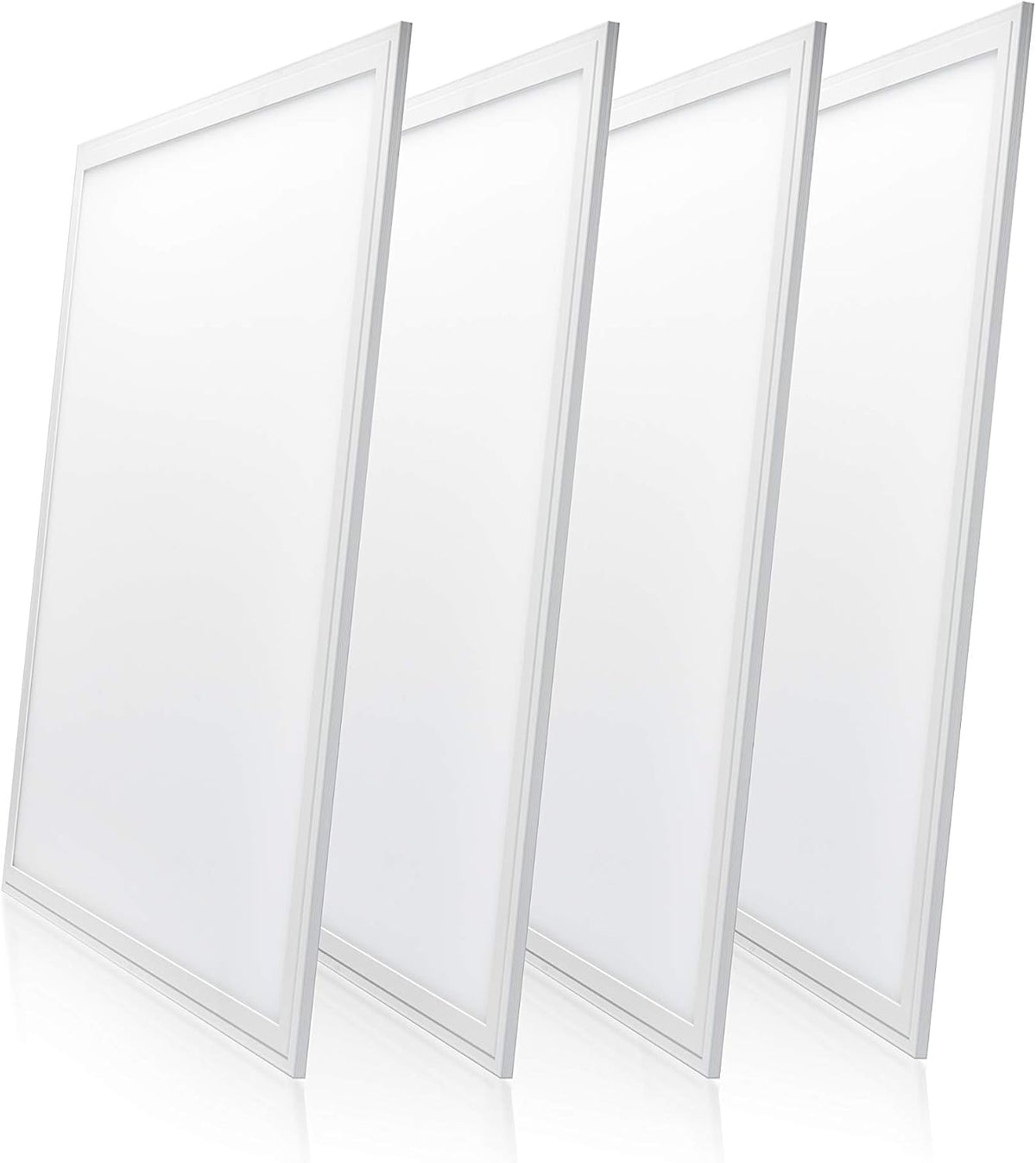 Parmida (4-Pack) LED Panel Light, 2x2, 40W (80W Replacement), 4400lm, 5000K (Day Light), Dimmable LED Troffer, Ultra Thin Edge-lit Flat Panel, UL & DLC Certified