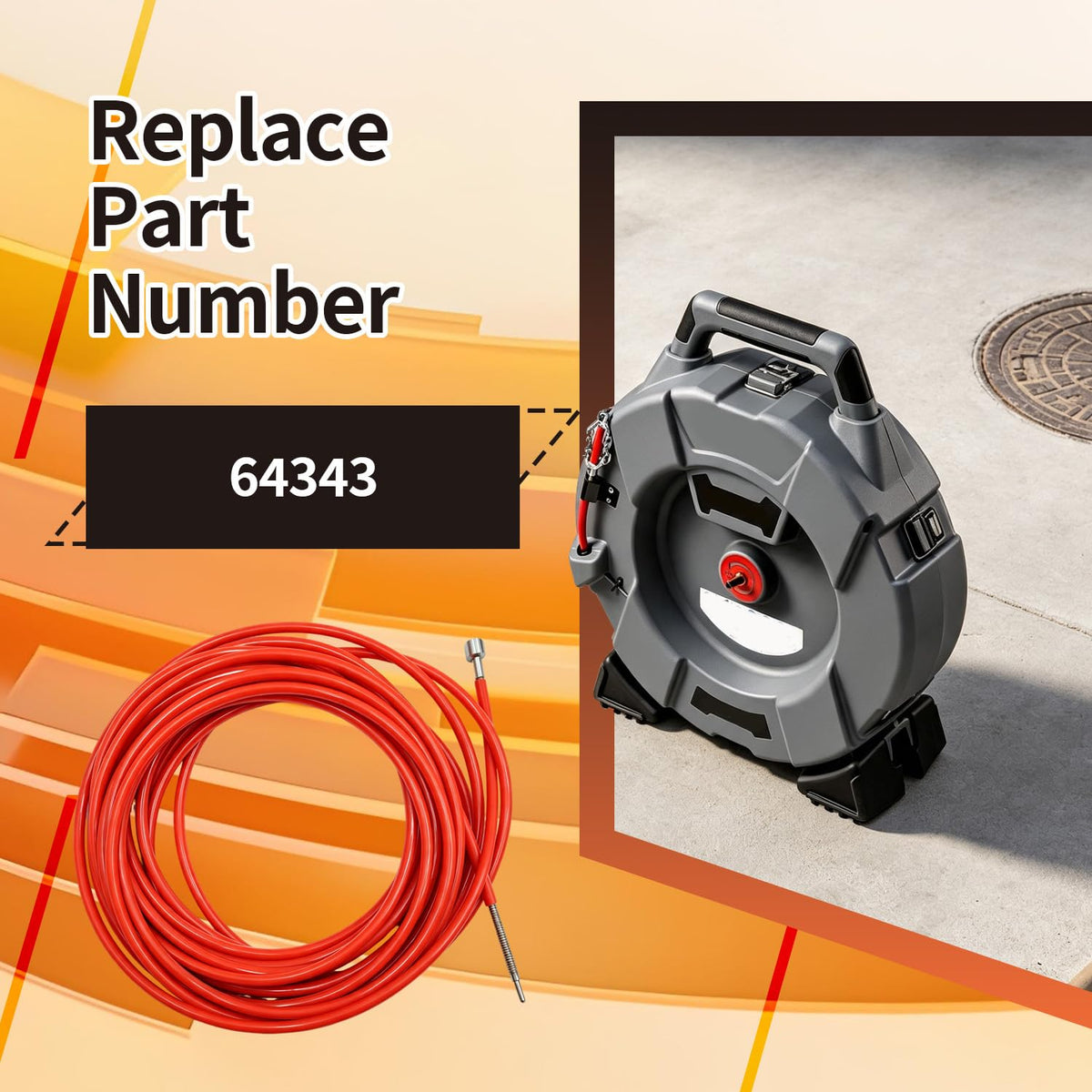 XFApex 64343 Cable Assembly with Sheath & Couplings 50' of 1/4"