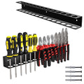 Screwdriver Plier Organizer Wall Mount,16" Screwdriver Holder,Black
