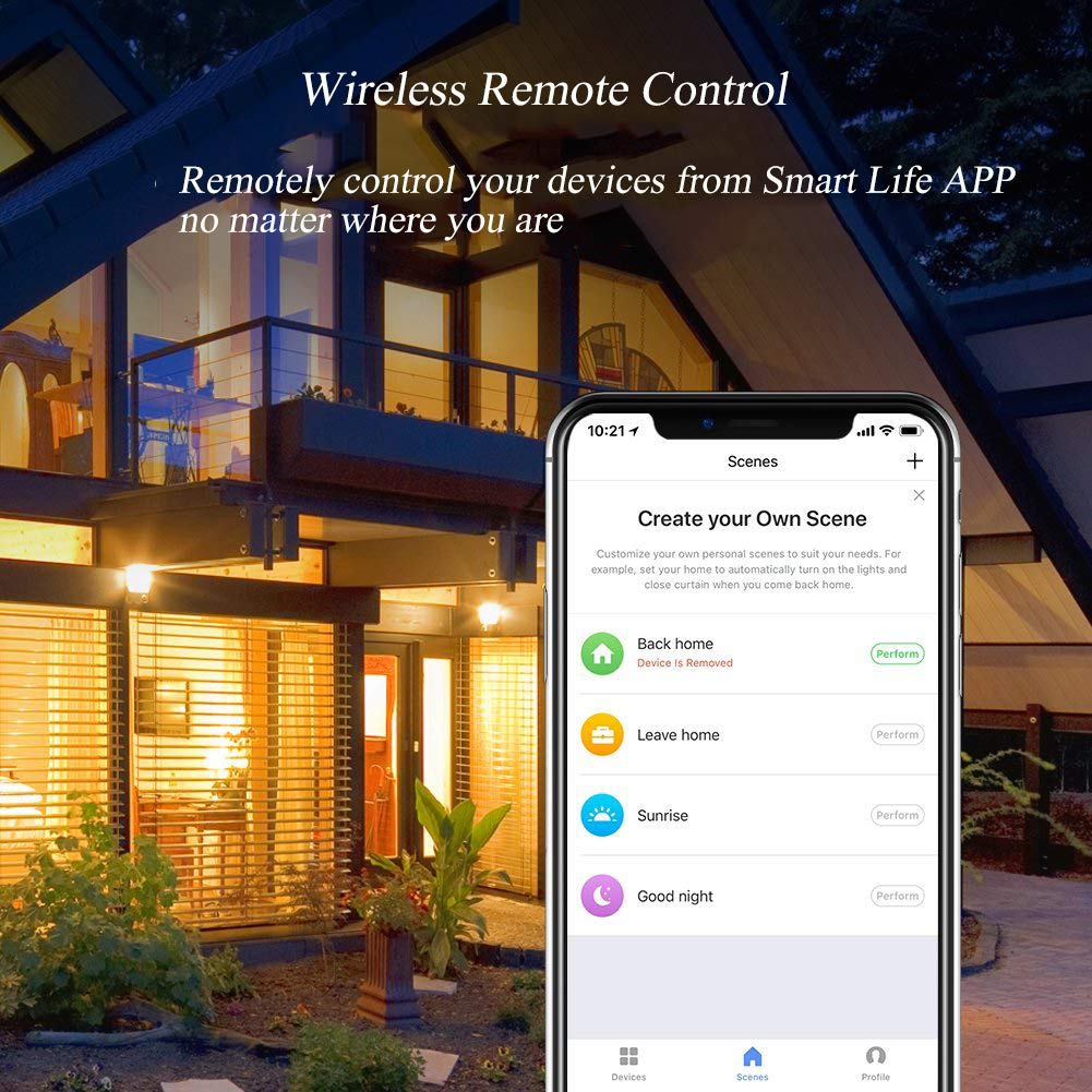 Smart Switch WiFi Light Switch 3 Gang Compatible with Alexa Google Home | 2.4GHz WiFi Switch