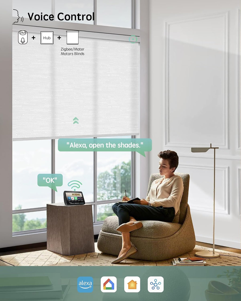 Zigbee Matter Smart Hub, Compatible with Alexa, Google Home | Voice Control, App Control, Connect with All Alexa