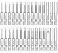 NAUIX 30-Piece Hex Head Allen Wrench Drill Bit Set (Metric & SAE)
