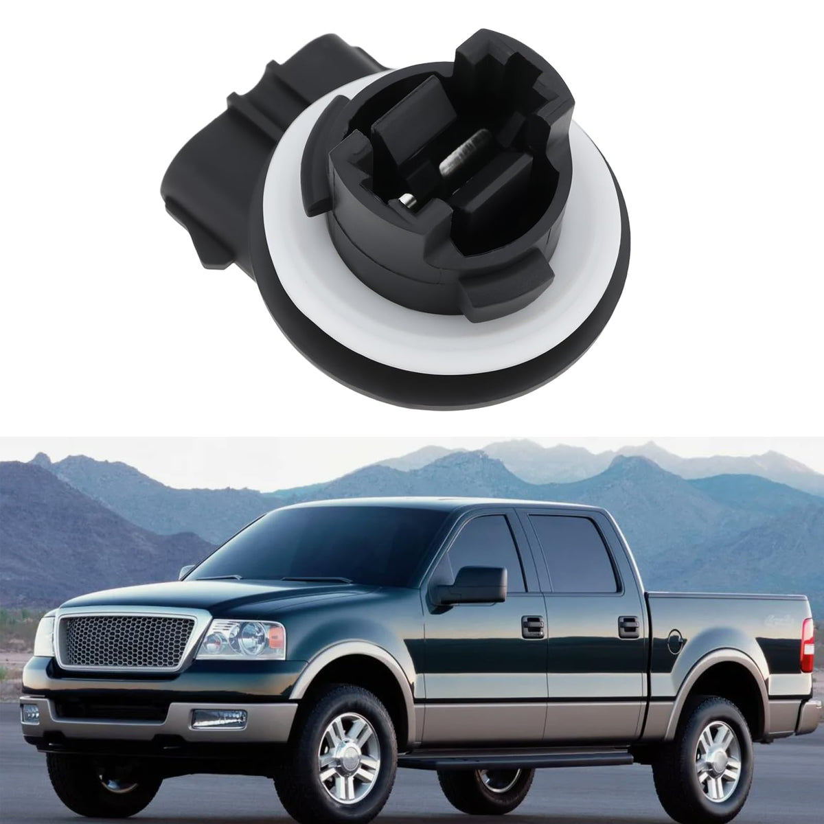 Micro Traders 2Pcs Bulb Holder Socket F17B13411AB F1TZ-13411-F Compatible with Ford F150 F250 F350 Explorer Mustang Focus