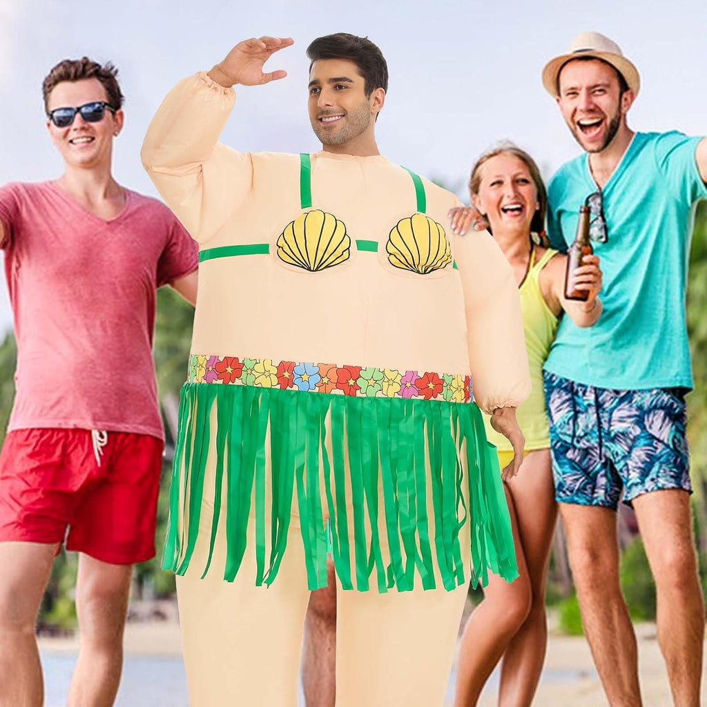 Inflatable Luau Hula Skirt Costume