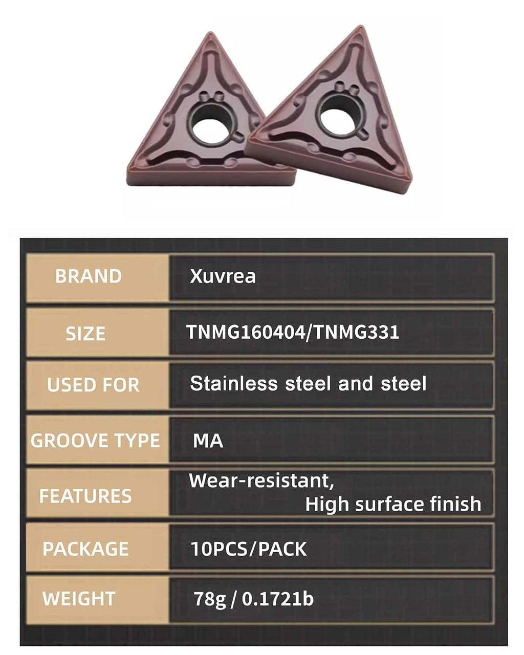 TNMG331 TNMG160404-MA Indexable Carbide Turning Inserts Semi Finishing
