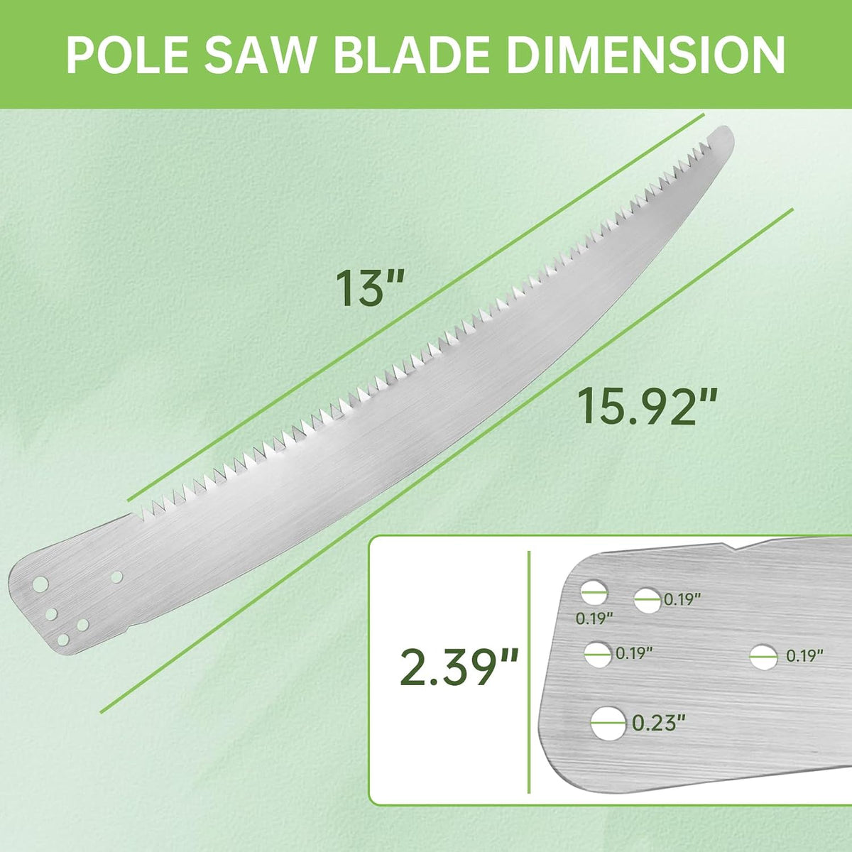 15" Pole Saw Blade Replacement for Fiskars Pruning Saws & Tree Trimmer