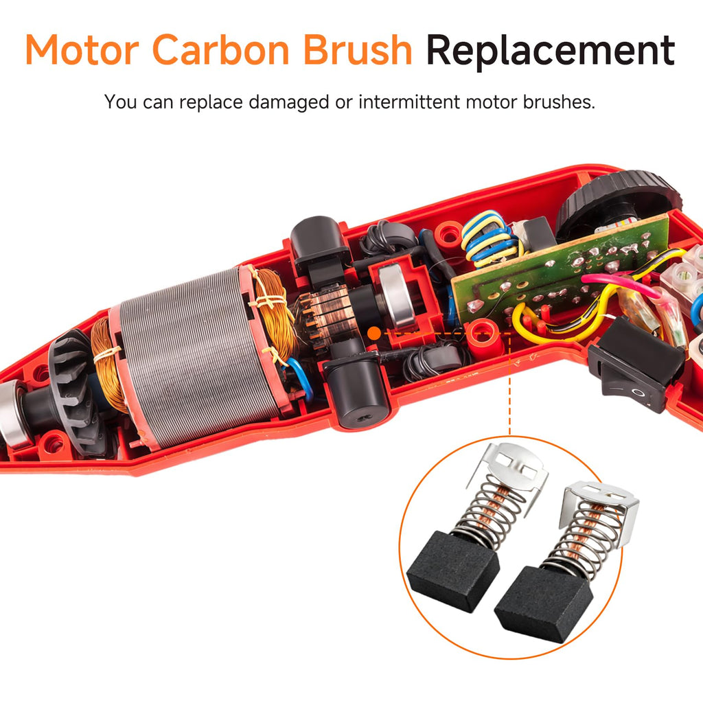 290069160 Carbon Brushes 2-Pack Compatible with Ridgid R1020 Grinder
