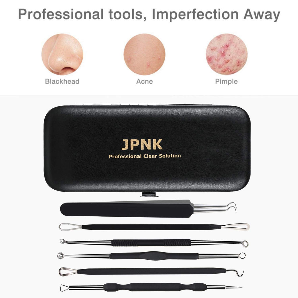 Blackhead Remover Tool Comedones Extractor Acne Removal Kit for Blemish, Whitehead Popping, 6 Pcs Zit Removing for