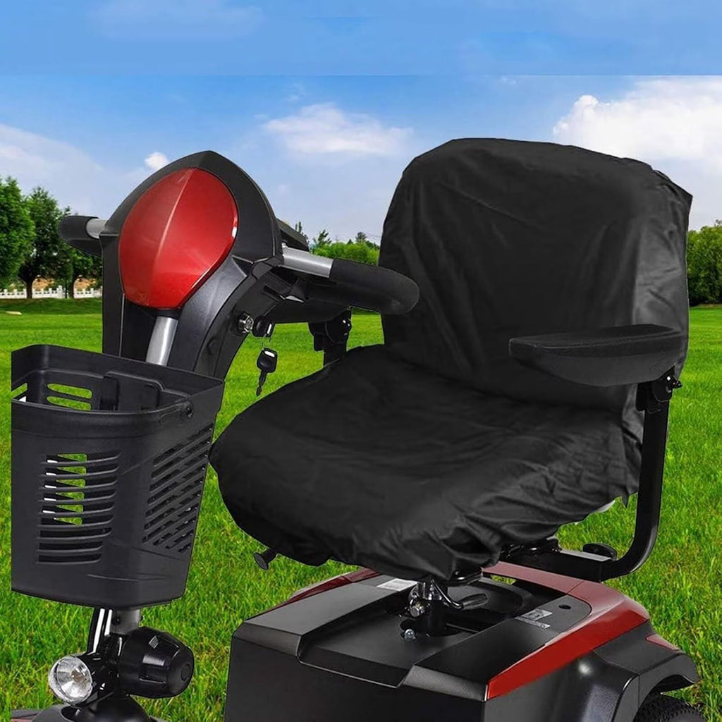 Generic Mobility Scooter seat Cover Compatible with Golden Technologies Buzzaround Lt Gb107,Sun-Proof,rain-Proof,dust-Proof,with Detachable Protective Accessories(Black)