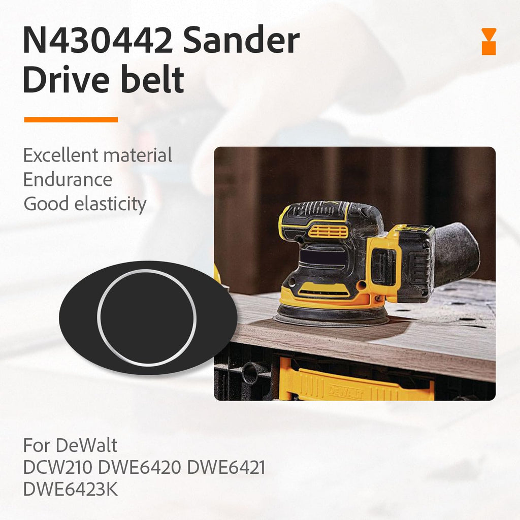N430442 Sander Belt For DeWalt DCW210 DWE6423K 903373 DWE6420 DWE6421(2Pck)