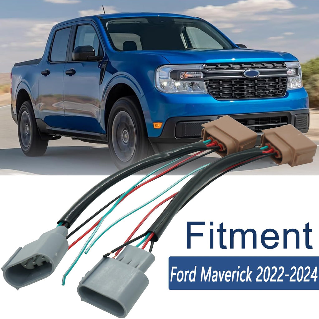 Micarun 2 Pcs Turn Signal Side Marker Connector Wiring Harness Pigtail Plug for Ford Maverick 2022-2024