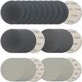 50Pcs 5 Inch Hook and Loop Sanding Discs, Wet Dry Sandpaper Assortment