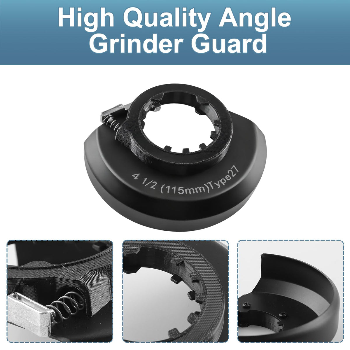 Compatible 4.5" Type 27 Guard Assembly for Milwaukee Angle Grinder