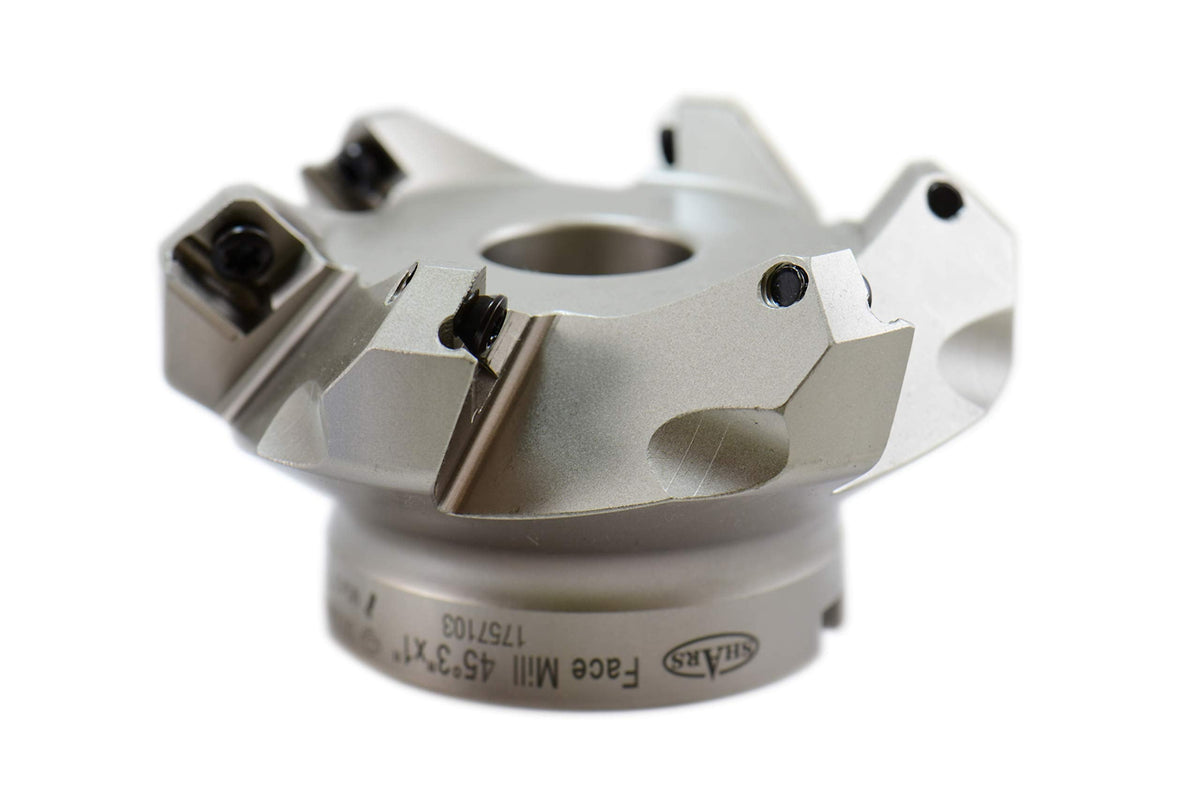 Shars 3" 45 Degree Indexable Face Mill SEHT 1204 Insert 404-2247W P[