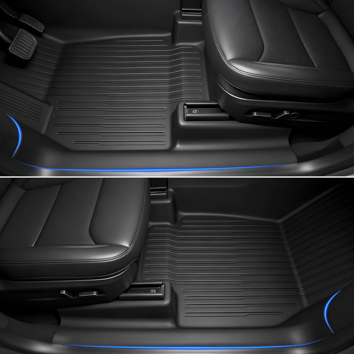 2025 2026 Tesla Model Y Juniper Floor Mats & Accessories & Extra-Thick TPE Cargo Liners, 9 PCS CabinProtect Pro Kit