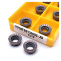 Carbide Turning Inserts 10PCS RPMW1003 RPMT10T3 RPMT08T2 RPMT1204 RPMT1606 Hard Alloy Blade External Turning Tool Lathe Tools(RPMT10T3)