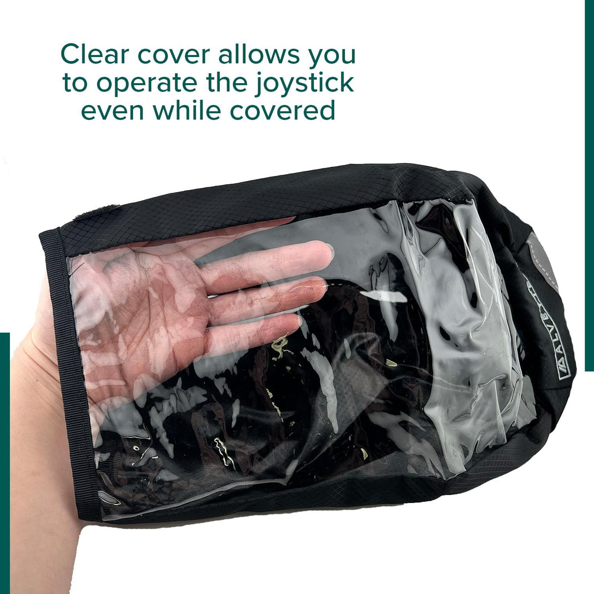 AlveyTech Joystick Control Rain Cover for Power Chair and Wheelchair - Controller Waterproof Protector, Accessories, Covers, and Parts for Electric Mobility Wheel Chairs