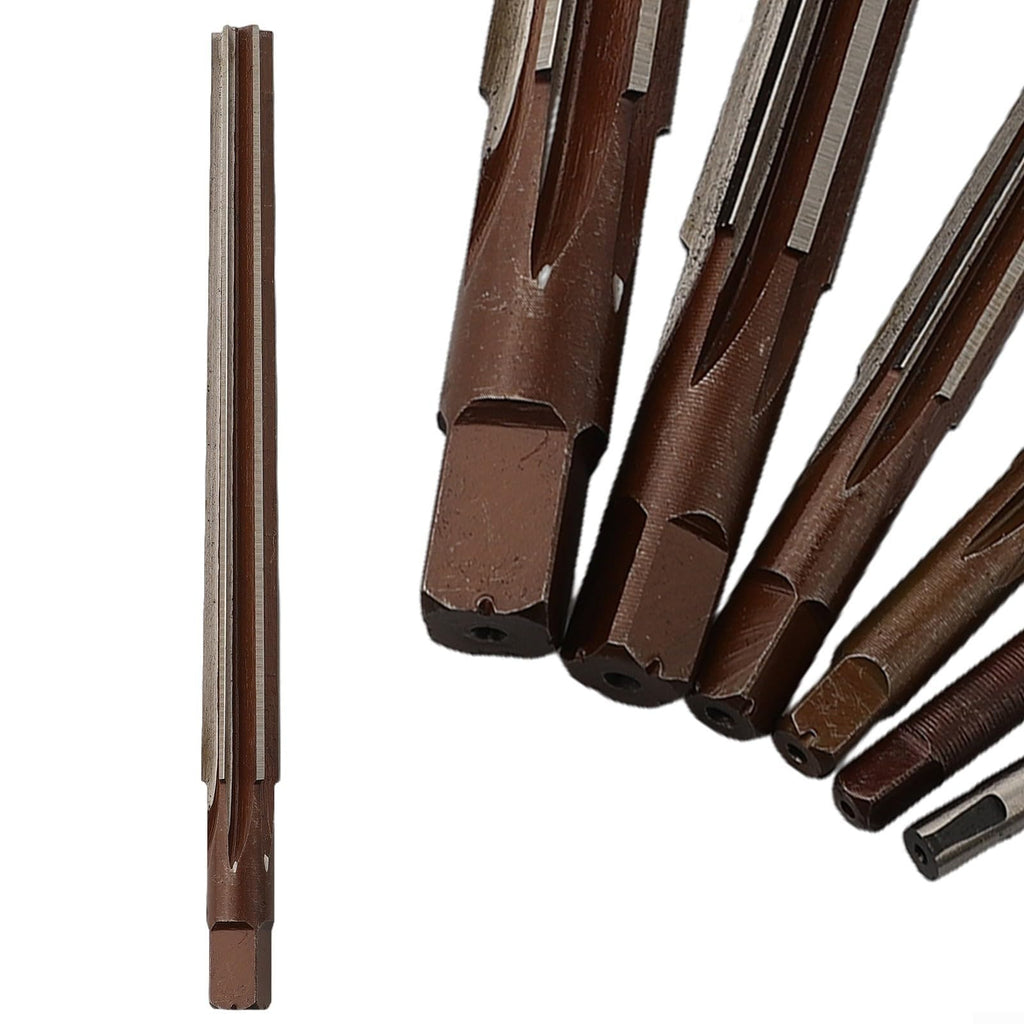 Wrenmor 6-Piece Taper Pin Hand Reamer Set, HSS Steel 1:50 Taper, 3–10mm Precision Reaming Tools for CNC & Metalworking