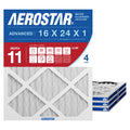 Air Filter 16x24x1 MERV 11 AC Filter, HVAC, Furnace Filter, 4 Pack
