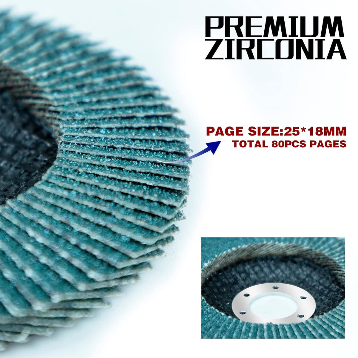 Sali 12 Pack Zirconia Flap Disc 120 Grit 4.5" x 7/8-Inch Sanding Disc Bevel Type #29 Premium and Industrial Grade Angle Grinder Grinding Wheel High Performance Edge Grinding