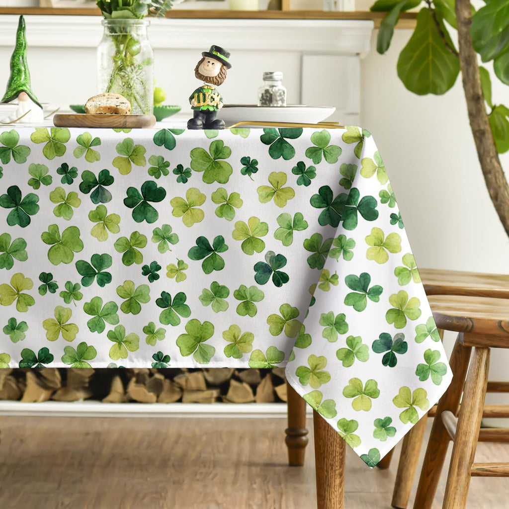 St. Patrick's Day Tablecloth 60 x 84 Inch Rectangular Cute Lucky
