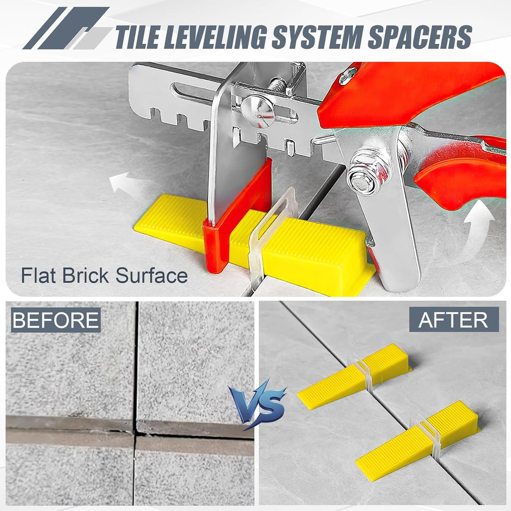 400pcs Tile Leveling System Clips 1/8 Inch Tile Spacers