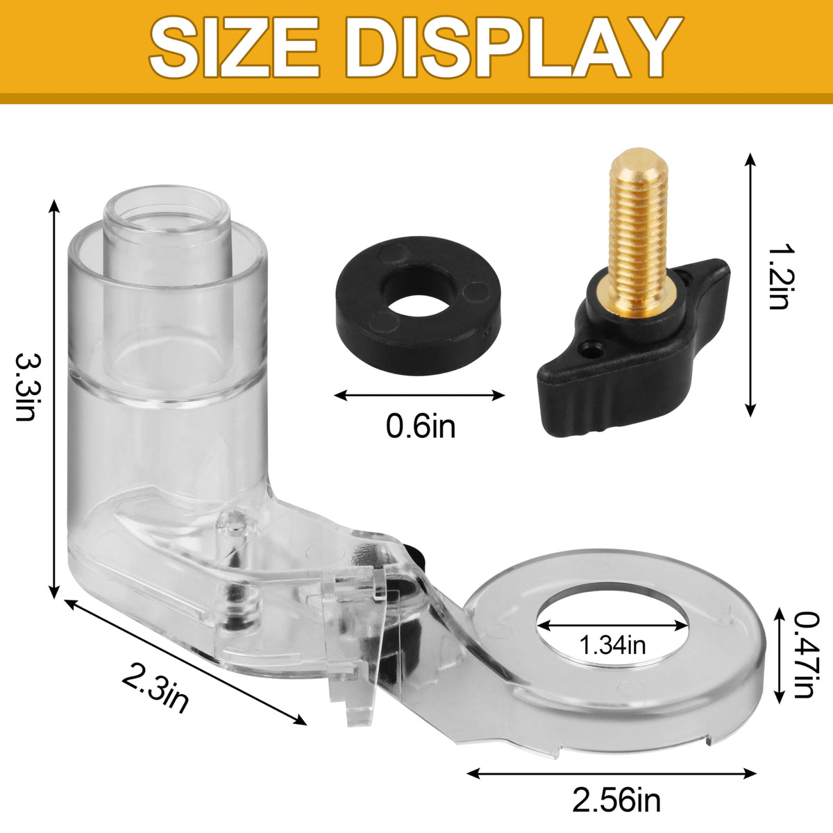 DNP616 Plunge Base Router Dust Collection Adapter for DE-Walt DWP611