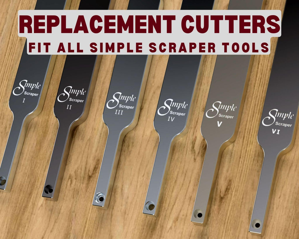Simple Woodturning Tools Authentic Replacement Carbide Cutter for Simple Scraper Tools, Fits Simple Scraper I, II and III and IV. (Oval Cutter)