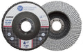 Benchmark Abrasives 4.5" x 7/8" Premium Stearate Coated Type 27 Flap Discs 4 1/2 for Angle Grinder - for Aluminum & Soft Metals - Sanding, Finishing, Grinding Wheels 4 1/2 Inch - (10 Pack) 36 Grit