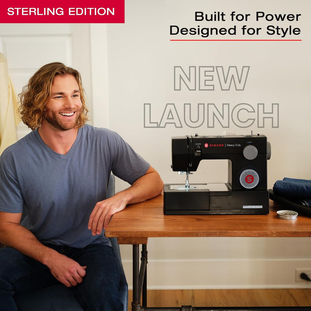 4432 Sterling High Speed Heavy Duty Sewing Machine + Accessory Kit | 32 stitches deliver 110 applications, 50% more