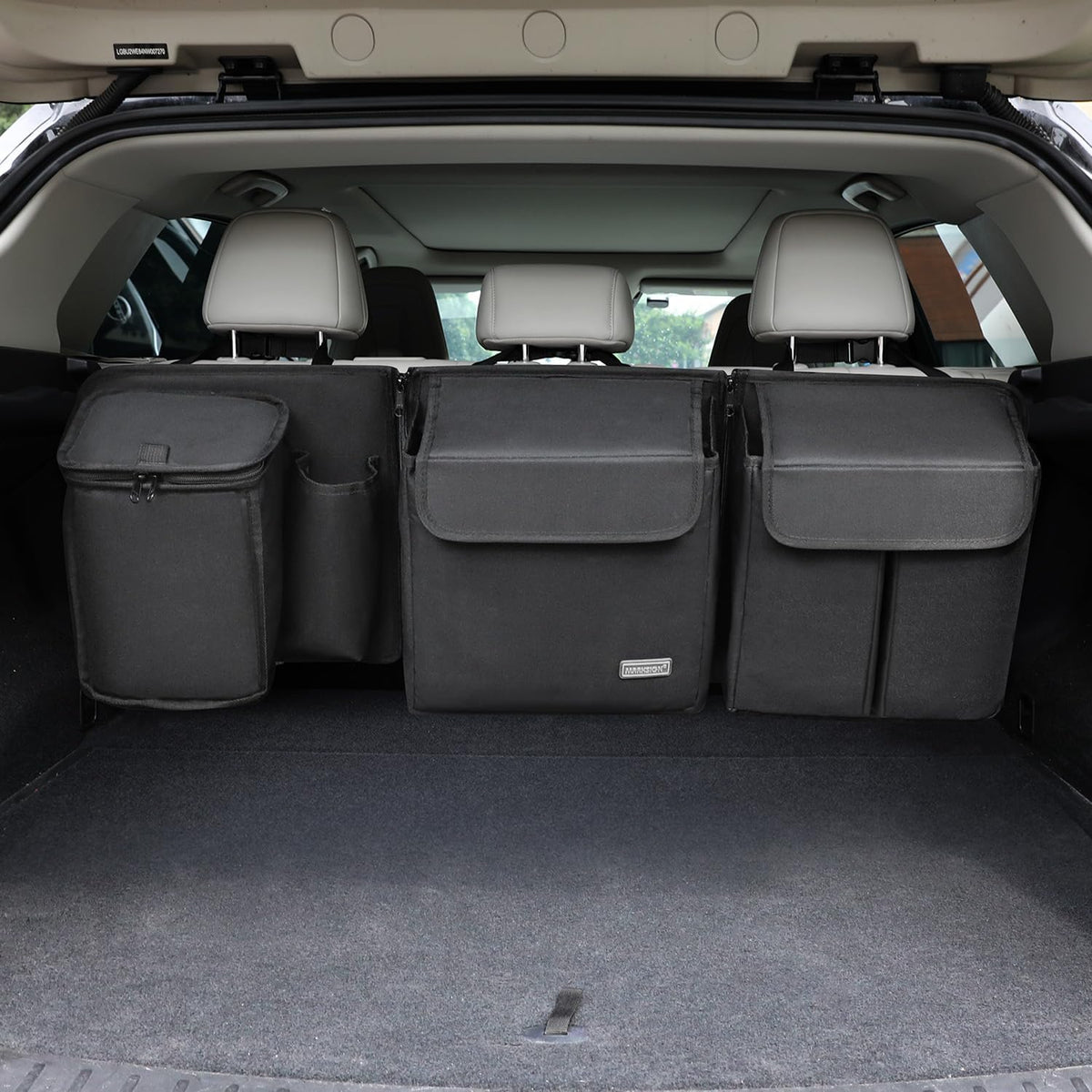 Deluxe Trunk and Backseat Organizer for Medium or Large Size SUVs & RVs, Detachable Storage Modules with Built-in