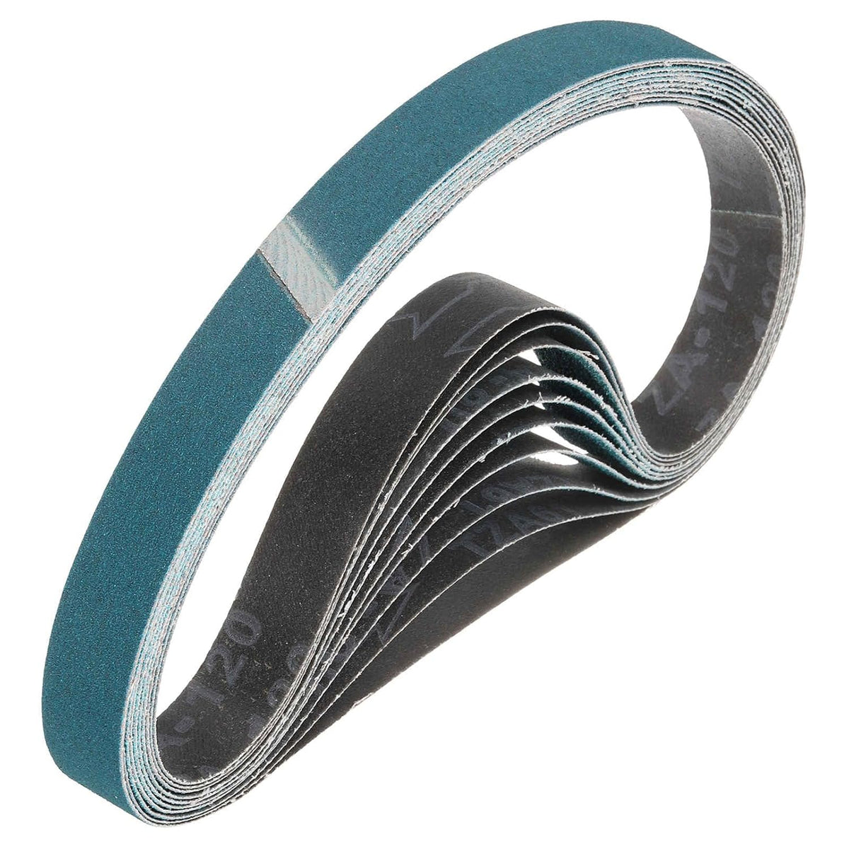 HARFINGTON 1 x 42 Inch Sanding Belts, 12 Pcs 120 Grit Zirconia Abrasive Belt Sander File Belt for Woodworking, Metal Polishing, Knife Sharpener