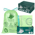 13 Gallon 100 Count Compostable Trash Bags with Home