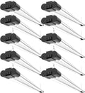 Sunco 10 Pack LED Shop Lights 4FT, Plug in Linkable, Black, 40W=150W