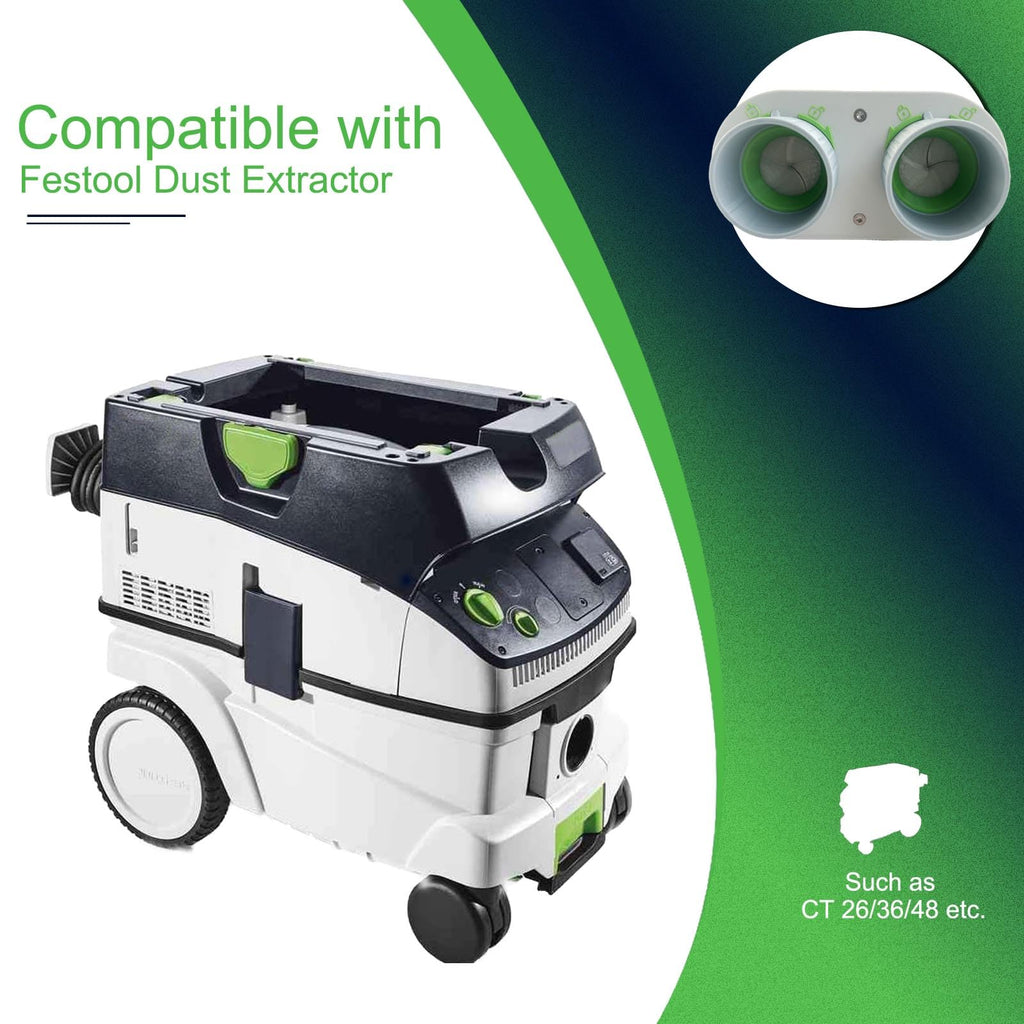 ZZHANFF Upgraded Y Adapter - Compatible With Fes-tool Vacuum Hose Splitter