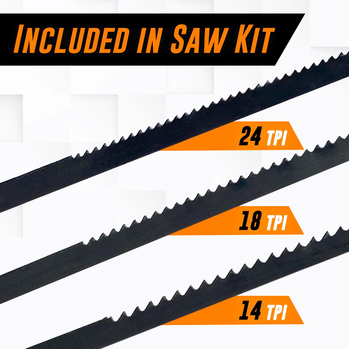 Mutt Tools Coping Saw for Woodworking - 6.5 inch Frame with 3 Steel Blades