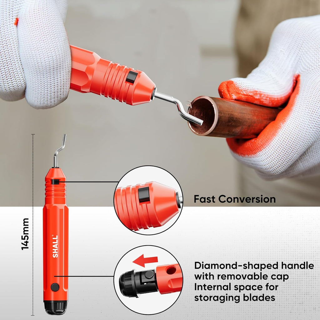 4-Piece Tubing Cutter Set, 1/4’’ to 2’’OD Heavy Duty Copper Pipe Cutter, 1/8’’ to 7/8’’ Mini Tube Cutter, Deburring