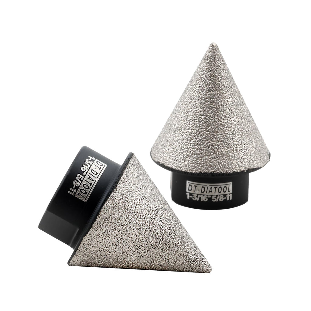 DT-DIATOOL Diamond Beveling Chamfer Bit 1-3/16 Inch, 2-Pack for Tile Porcelain Ceramic Granite Marble Existing Holes Enlarging Polishing Shaping Trimming Repairing