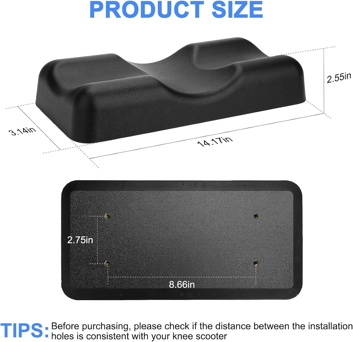 Mobility Knee Scooter Cushion Pad Replacement Part for Knee Walker