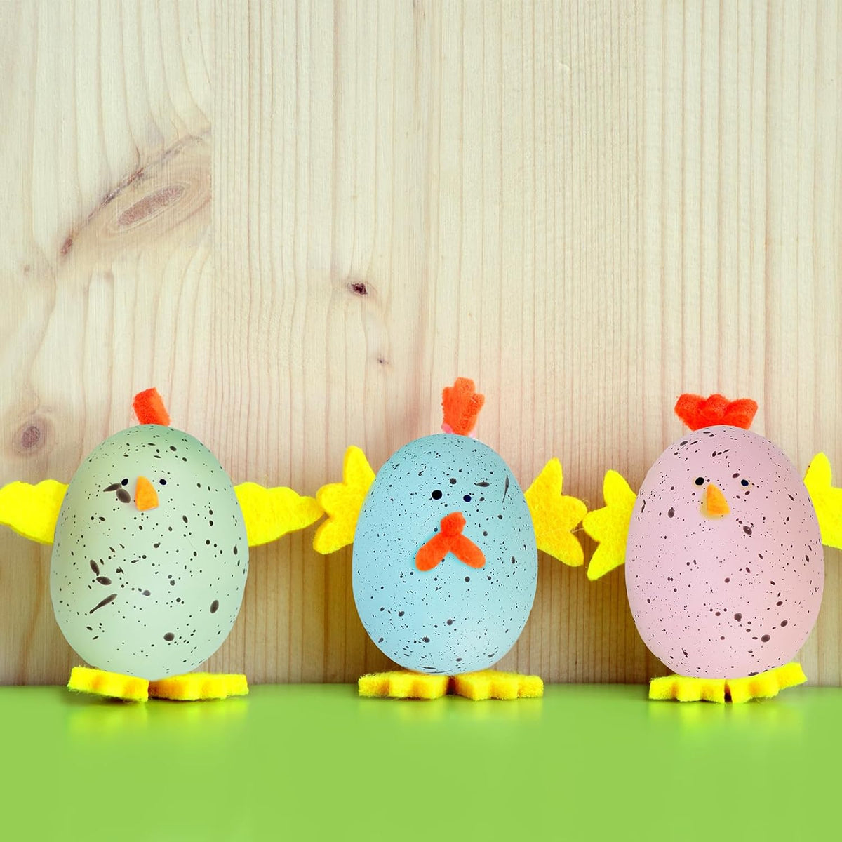 40 Pcs 5 Colors Artificial Easter Eggs Decorative Speckled Eggs Pastel Pink Green Blue Foam Eggs 2" for Easter Basket