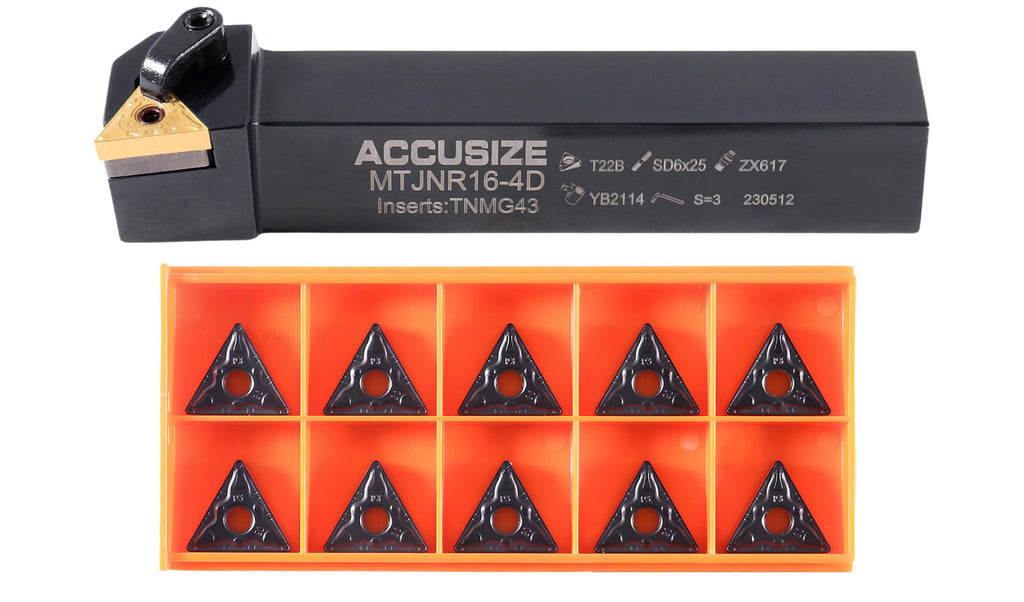 Accusize Indexable Tool Holder, 1" x 6", RH, 2312-5012INS