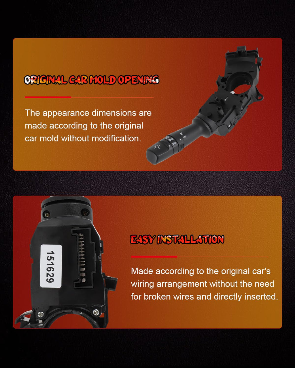 cciyu Combination Turn Signal Headlamp Switch 2011-2012 for Hyundai Elantra