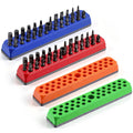 4Pack Bit Holder, 37Hole Magnetic Drill Bit Organizer for 1/4Inch Hex Shank