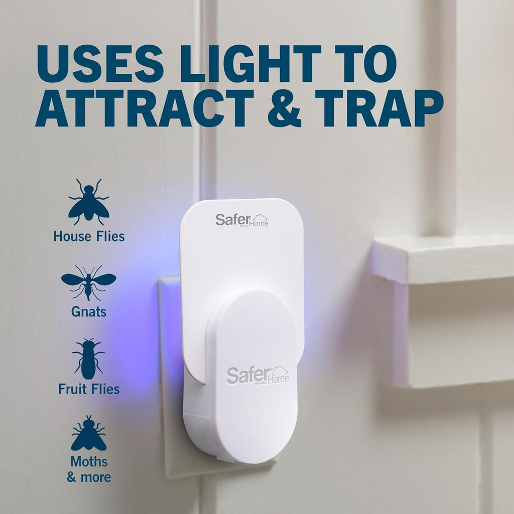 Home Flying Insect Trap, Plug-In Fruit Fly Trap for Indoors, 1-Pack | Flying Insect, Moth, & Gnat Trap, Fruit Fly