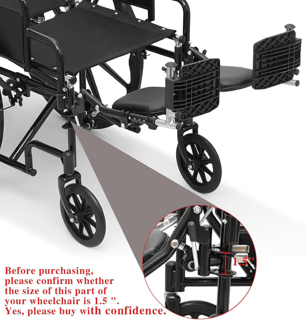 Wheelchair Lift Leg Rest，Wheelchair Foot Rest，Drive Wheelchair Parts ，for Standard Wheelchairs（1pair）