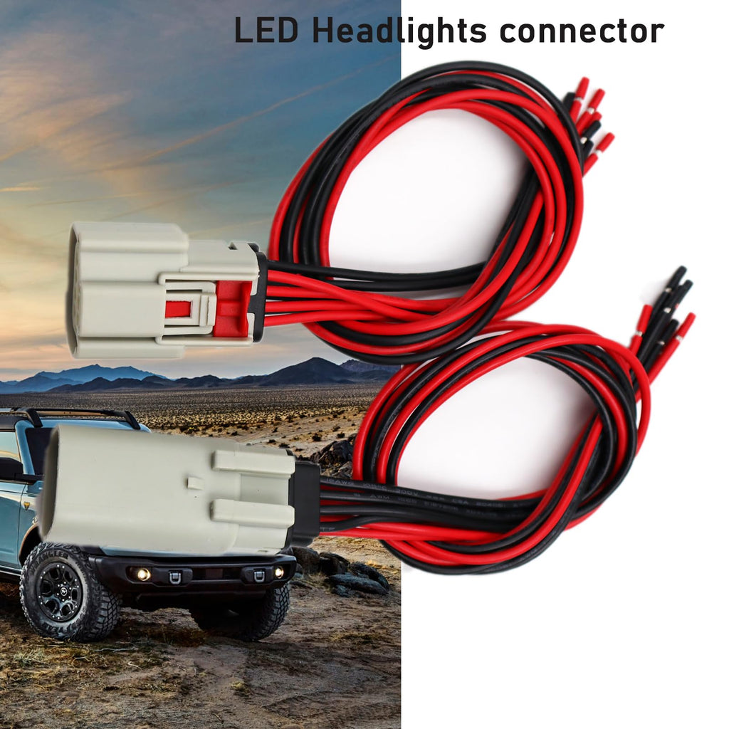 LIZAPUS LED Headlights Connector Compatible with Dodge Durango 2014-2024