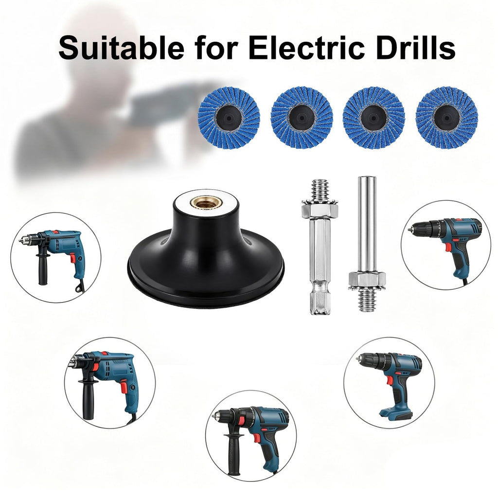 Flap Discs for Die Grinder with 1/4" Holder Roll Lock Sanding Disc 32 Pcs